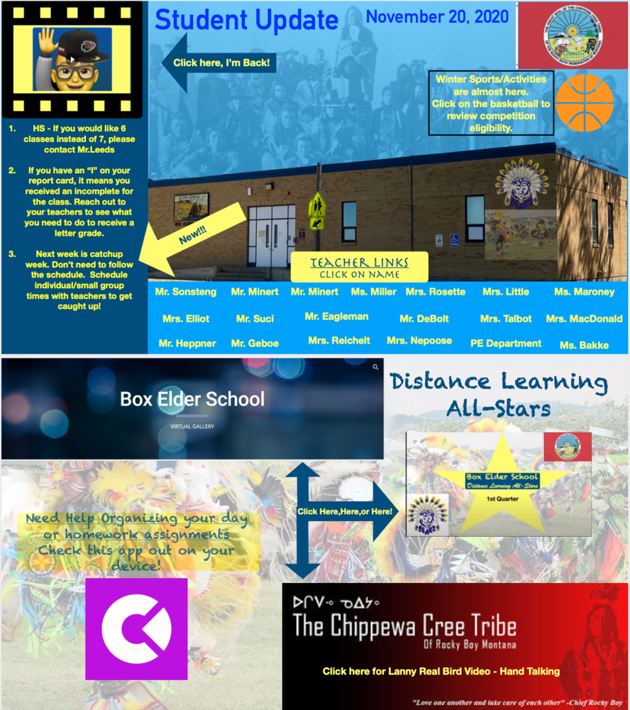 Weekly Student Update Poster