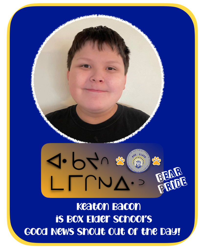 Keaton Bacon Shout out